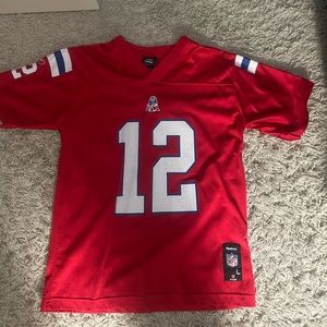 Throwback red Tom Brady jersey boys XL (14-16)